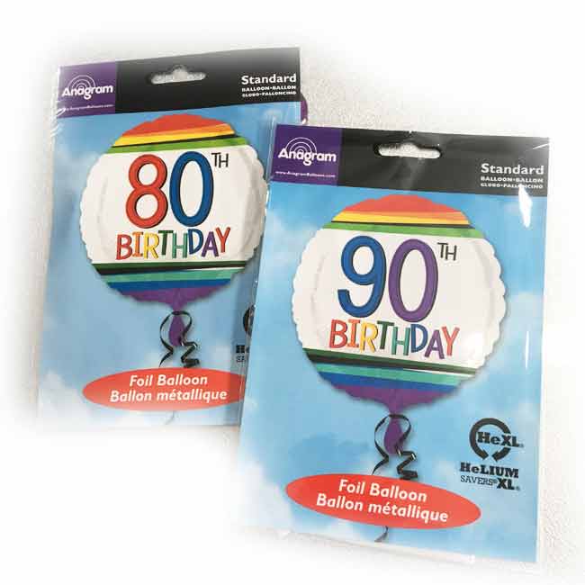 Palloncino Compleanno 30 80 90 Anni Rainbow Foil Palloni e palloncini