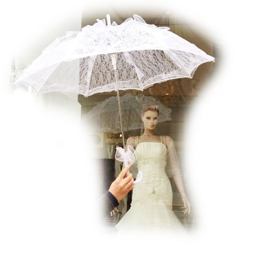 Bristol Novelty Ombrello In Pizzo Nero, Parasole Elegante Per Matrimoni E Eventi Vintage