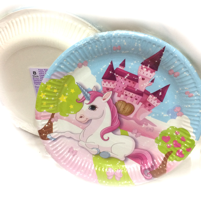 Set Festa Unicorno 52 Pezzi - Piatti, Bicchieri E Tovaglioli Per 16 Ospiti, Tema Magico Per Compleanni Bambini