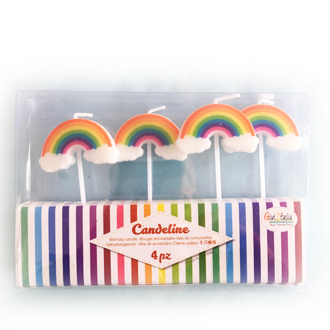 URAQT Candeline Compleanno, 24 Pezzi Colore Candele Torta, Lunghe Candele Cupcake per la Festa di Compleanno Baby Shower Decorazione del Bambino