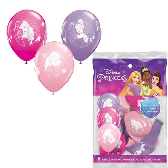 Busta Palloncini Principesse 6pz - Palloni e palloncini