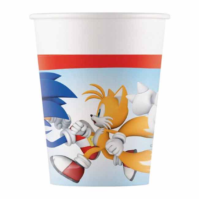 Sonic Bicchieri Carta 8pz