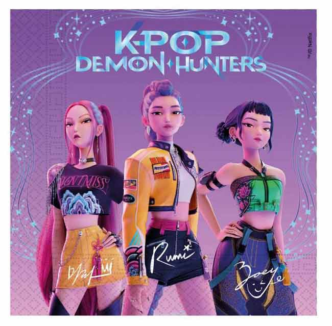 K-Pop Demon Hunters Huntrix Tovaglioli 20pz
