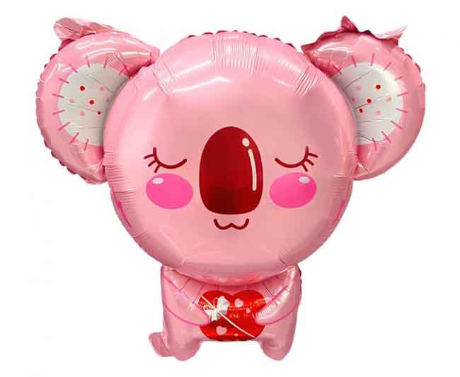 Palloncino Super Shape Koala Rosa con Cuore