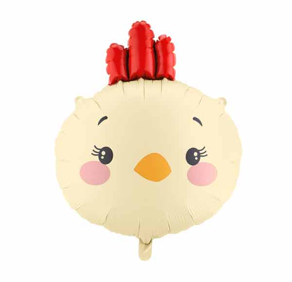 Palloncino Testa Gallina Pulcino 51x59cm