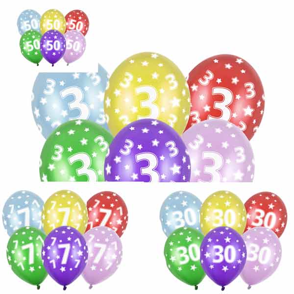 Palloncini Lattice Età Numeri Compleanno 3 7 8 30 50 10pz