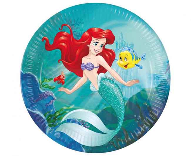 Sirenetta Ariel Piatti 23cm 8pz